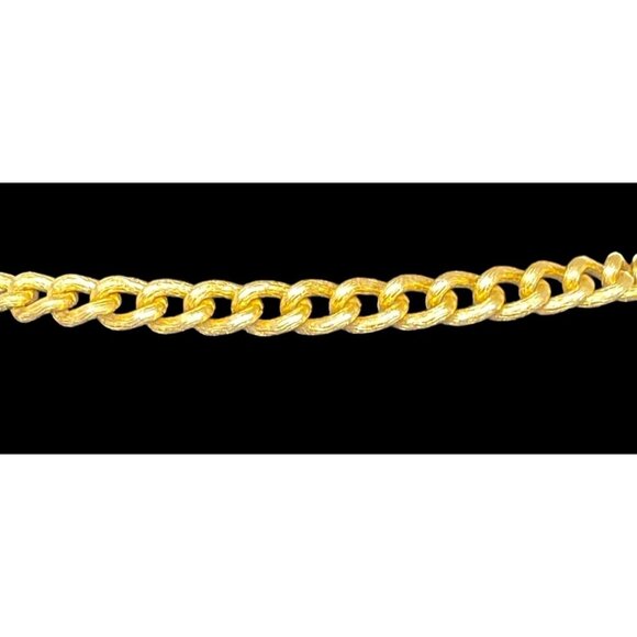 Vintage Gold Tone Chain and Teardrop Tassel MCM Belt/Necklace 36” - Picture 3 of 5